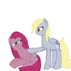 Size: 1024x1024 | Tagged: safe, artist:loveponies89, derpy hooves, pinkie pie, g4, comforting, pinkamena diane pie