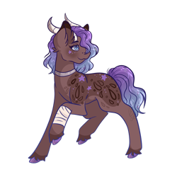 Size: 1280x1280 | Tagged: safe, artist:ejscribble, oc, oc only, oc:rue, pony, cute, female, horns, mare, simple background, solo, transparent background