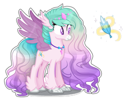 Size: 1024x833 | Tagged: safe, artist:marihht, artist:princesssnowofc, oc, oc only, hippogriff, hybrid, base used, hippogriff oc, interspecies offspring, magical lesbian spawn, offspring, parent:princess celestia, parent:queen novo, parents:novolestia, simple background, solo, transparent background