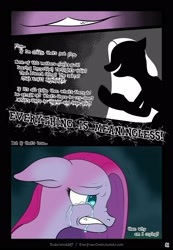 Size: 1920x2770 | Tagged: safe, artist:underwoodart, pinkie pie, earth pony, pony, ask pink-pony, g4, comic, crying, mental illness, pinkamena diane pie, runny nose, sad, silhouette