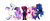 Size: 1920x804 | Tagged: safe, artist:parabellumpony, princess cadance, princess celestia, princess luna, tempest shadow, twilight sparkle, alicorn, pony, unicorn, g4, female, lineless, mare, poster, rearing, simple background, transparent background, twilight sparkle (alicorn)