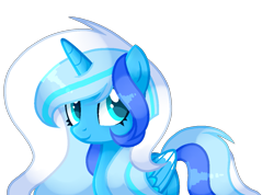 Size: 1125x799 | Tagged: safe, artist:poppyglowest, oc, oc only, oc:crystalina drops, alicorn, pony, alicorn oc, female, horn, mare, simple background, solo, transparent background, wings
