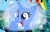 Size: 271x175 | Tagged: safe, artist:heyray5008, trixie, pony, unicorn, g4, graffiti, low quality, raised hoof, smiling