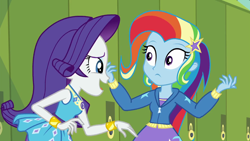 Size: 1280x720 | Tagged: safe, screencap, rarity, trixie, best trends forever, equestria girls, equestria girls series, g4, best trends forever: rainbow dash, female