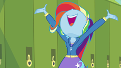 Size: 1280x720 | Tagged: safe, screencap, trixie, best trends forever, equestria girls, equestria girls series, g4, best trends forever: rainbow dash, female, nose in the air, volumetric mouth