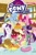 Size: 1400x2138 | Tagged: safe, idw, applejack, fluttershy, pinkie pie, rainbow dash, rarity, spike, twilight sparkle, alicorn, dragon, earth pony, pegasus, pony, unicorn, g4, cake, female, food, male, mane seven, mane six, mare, tongue out, twilight sparkle (alicorn)