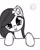 Size: 500x619 | Tagged: safe, artist:nimaru, oc, oc only, oc:luau, pony, bust, female, mare, monochrome, portrait, solo, tongue out