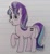 Size: 533x583 | Tagged: safe, artist:agirlwholovesmlp, starlight glimmer, pony, unicorn, g4, my little pony: friendship is magic, the cutie map, creepy, equal cutie mark, female, grin, lined paper, looking at you, mare, raised hoof, s5 starlight, smiling, smiling at you, solo, standing, traditional art