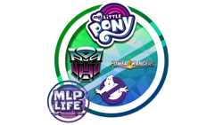 Size: 1100x619 | Tagged: safe, g4, ghostbusters, my little pony logo, power rangers, transformers