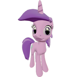 Size: 661x720 | Tagged: safe, artist:topsangtheman, amethyst star, sparkler, pony, unicorn, g4, 3d, female, looking at you, simple background, solo, source filmmaker, transparent background