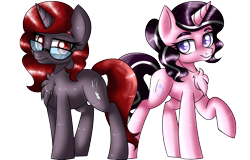 Size: 1878x1200 | Tagged: safe, artist:songheartva, oc, oc only, oc:curse word, oc:magpie, pony, unicorn, chest fluff, female, glasses, horn, mare, simple background, transparent background, unicorn oc