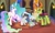 Size: 1024x621 | Tagged: safe, artist:velveagicsentryyt, princess celestia, thorax, oc, oc:asterism, oc:flosun pollen, oc:mysterilestia, changedling, changeling, changepony, hybrid, pony, g4, base used, deviantart watermark, female, half-siblings, interspecies offspring, king thorax, male, obtrusive watermark, offspring, parent:discord, parent:princess celestia, parent:thorax, parents:dislestia, parents:thoralestia, shipping, straight, thoralestia, watermark