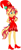 Size: 286x666 | Tagged: safe, artist:selenaede, artist:user15432, sunset shimmer, human, equestria girls, g4, barely eqg related, base used, boots, clothes, cosplay, costume, crossover, cutie mark, cutie mark on clothes, ear piercing, earring, element of empathy, element of forgiveness, gloves, hand on hip, hat, jewelry, ojamajo doremi, piercing, ponied up, red dress, shoes, solo, witch, witch apprentice, witch costume, witch hat