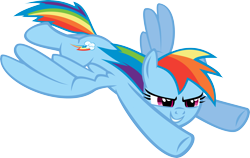 Size: 4649x2940 | Tagged: safe, artist:nero-narmeril, rainbow dash, pegasus, pony, daring don't, g4, female, high res, simple background, solo, transparent background, vector