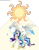 Size: 1024x1326 | Tagged: safe, artist:professionalgay, princess celestia, rarity, pony, g4, deviantart watermark, female, fusion, obtrusive watermark, simple background, solo, sun, transparent background, watermark