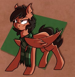 Size: 2115x2166 | Tagged: safe, artist:modularpon, oc, oc only, pegasus, pony, clothes, high res, scarf, solo