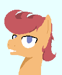 Size: 127x154 | Tagged: safe, artist:astr0zone, oc, oc only, oc:astrozone, pegasus, pony, animated, bust, gif, grin, head only, headbob, lidded eyes, male, open mouth, pixel art, portrait, profile picture, simple background, smiling, solo, stallion, two-frame gif, white background