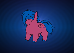 Size: 525x383 | Tagged: safe, artist:siegfriednox, oc, oc:neon burst, pegabat, angry, chimken numget, potato pony, solo