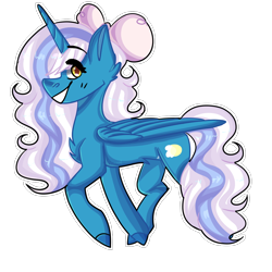 Size: 1000x1000 | Tagged: safe, artist:anvical, oc, oc:fleurbelle, alicorn, pony, adorabelle, alicorn oc, bow, cute, female, hair bow, horn, mare, simple background, transparent background, wings, yellow eyes