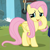 Size: 381x378 | Tagged: safe, screencap, fluttershy, pegasus, pony, g4, memnagerie, spoiler:memnagerie, spoiler:mlp friendship is forever, cropped, cute, female, folded wings, hoof on cheek, looking sideways, mare, raised hoof, shyabetes, smiling, solo, talking, waterfall