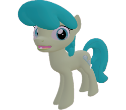 Size: 827x720 | Tagged: safe, artist:topsangtheman, green jewel, earth pony, pony, g4, 3d, female, looking at you, simple background, solo, source filmmaker, transparent background