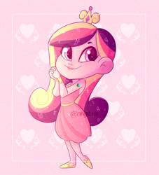 Size: 2500x2750 | Tagged: safe, artist:angie5174, princess cadance, human, equestria girls, g4, clothes, crown, cute, cutedance, cutie mark, dress, female, high res, humanized, jewelry, regalia, shoes, smiling, solo
