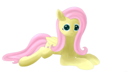 Size: 3840x2160 | Tagged: safe, artist:astralr, fluttershy, pegasus, pony, g4, female, high res, lying down, mare, solo