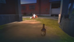 Size: 1280x720 | Tagged: safe, artist:horsesplease, trouble shoes, pony, g4, 3d, alcohol, beer, bottle, drunk, drunken shoes, gmod, insanity, male, solo