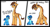 Size: 2200x1200 | Tagged: safe, artist:change, artist:rubiont, oc, earth pony, giraffe, pony, basically i'm very smol, collaboration, comic, explain your smolness, male, meme, meme origin, pone, simple background, sitting, size difference, smaller male, smiling, text, white background