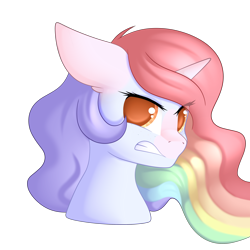 Size: 3000x3000 | Tagged: safe, artist:xcinnamon-twistx, oc, oc only, oc:platinum candylace, pony, angry, commission, high res, simple background, solo, teeth, transparent background