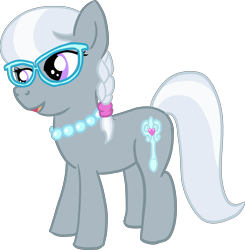 Size: 2209x2255 | Tagged: safe, artist:poniidesu, silver spoon, earth pony, pony, g4, female, filly, high res, simple background, solo, transparent background