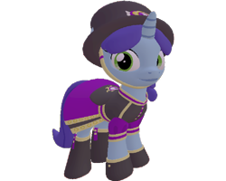 Size: 900x720 | Tagged: safe, artist:topsangtheman, minuette, pony, unicorn, g4, 3d, clothes, female, hat, looking at you, simple background, solo, source filmmaker, transparent background, uniform