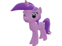Size: 969x720 | Tagged: safe, artist:topsangtheman, amethyst star, sparkler, pony, unicorn, g4, 3d, female, looking at you, simple background, solo, source filmmaker, transparent background