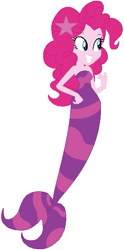 Size: 307x617 | Tagged: safe, artist:selenaede, artist:user15432, pinkie pie, mermaid, equestria girls, g4, bare shoulders, barely eqg related, base used, bubble guppies, crossover, fins, hairpin, hand on hip, mermaid tail, mermaidized, nick jr., nickelodeon, oona, oona (bubble guppies), solo, species swap, strapless, tail