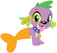 Size: 198x184 | Tagged: safe, artist:selenaede, artist:user15432, spike, dog, fish, equestria girls, g4, barely eqg related, base used, bubble guppies, bubble puppy, collar, crossover, dog collar, dogfish, fins, fishified, nick jr., nickelodeon, solo, spike the dog, tail