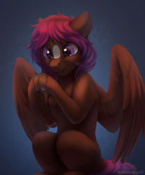Size: 2500x3000 | Tagged: safe, artist:jessicanyuchi, oc, oc only, oc:shaded star, pegasus, pony, clop, high res, male, pegasus oc, solo, stallion, wings