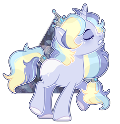 Size: 2288x2360 | Tagged: safe, artist:chococolte, oc, oc only, pony, unicorn, crown, female, high res, jewelry, mare, regalia, simple background, solo, transparent background