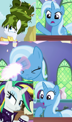 Size: 640x1080 | Tagged: safe, rarity, trixie, pony, all bottled up, boast busters, g4, it isn't the mane thing about you, my little pony: friendship is magic, exploitable meme, hairstyle, meme, trixie fixing meme