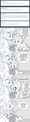 Size: 896x3579 | Tagged: safe, artist:mamatwilightsparkle, shining armor, spike, dragon, pony, unicorn, tumblr:mama twilight sparkle, g4, baby, baby spike, comic, comic book, crying, diaper, implied rockhoof, monochrome, reading, snuggling, tumblr, younger
