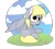 Size: 2598x2362 | Tagged: safe, artist:jubyskylines, derpy hooves, pegasus, pony, g4, :p, chest fluff, ear fluff, female, heart, high res, missing cutie mark, simple background, solo, tongue out, transparent background