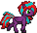 Size: 152x136 | Tagged: safe, artist:kelvin shadewing, oc, oc only, oc:renegade, pegasus, pony, animated, pixel art, simple background, solo, sprite, transparent background, trot cycle, trotting