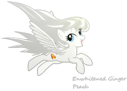 Size: 930x666 | Tagged: safe, artist:agdistis, oc, oc only, oc:ginger peach, pegasus, pony, blue eyes, drawthread, pegasus oc, simple background, solo, transparent background, white hair, wings