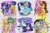 Size: 1280x854 | Tagged: safe, artist:bluefinarts, applejack, cheese sandwich, discord, fancypants, flash sentry, fluttershy, pinkie pie, rainbow dash, rarity, soarin', spike, twilight sparkle, alicorn, draconequus, dragon, earth pony, pegasus, pony, unicorn, g4, colored wings, ethereal wings, female, male, mane seven, mane six, multicolored wings, older, older spike, rainbow power, rainbow wings, ship:applespike, ship:cheesepie, ship:discoshy, ship:flashlight, ship:raripants, ship:soarindash, shipping, straight, twilight sparkle (alicorn), upside down, winged spike, wings