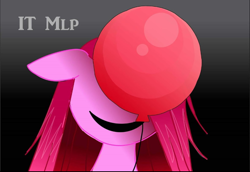 Size: 720x496 | Tagged: safe, pinkie pie, earth pony, pony, g4, balloon, digital art, it, pennywise, pinkamena diane pie