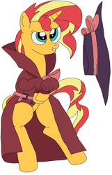 Size: 2048x3184 | Tagged: safe, artist:hubfanlover678, sunset shimmer, pony, unicorn, g4, clothes, fedora, female, hat, high res, solo, trenchcoat
