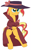 Size: 1984x3152 | Tagged: safe, artist:hubfanlover678, sunset shimmer, pony, unicorn, g4, clothes, fedora, female, hat, solo, trenchcoat