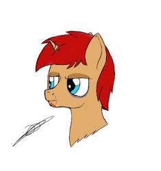 Size: 1280x1360 | Tagged: safe, artist:darthalex70, oc, oc only, oc:cradle, pony, unicorn, digital art, scar, solo