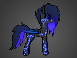 Size: 4160x3120 | Tagged: safe, artist:duskendraws, oc, oc only, oc:hegemony, bat pony, pony, female, glowing, glowing eyes, mare, solo