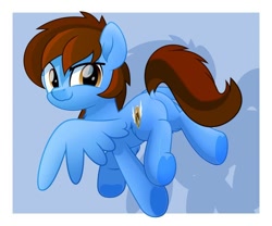 Size: 980x816 | Tagged: safe, artist:jhayarr23, oc, oc only, oc:pegasusgamer, pegasus, pony, butt, chest fluff, leg fluff, looking back, plot, wings