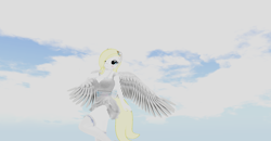 Size: 1920x1001 | Tagged: safe, oc, oc:solari melody, pegasus, anthro, clothes, dress, second life, sky